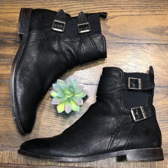 Bottes Hautes Frye Anna Gore En Cuir Chocolat - Taille 8.5 US, Occasion